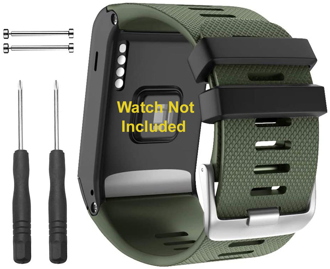 Zitel Band for Garmin Vivoactive HR Strap with Adapter Tools - Army Green
