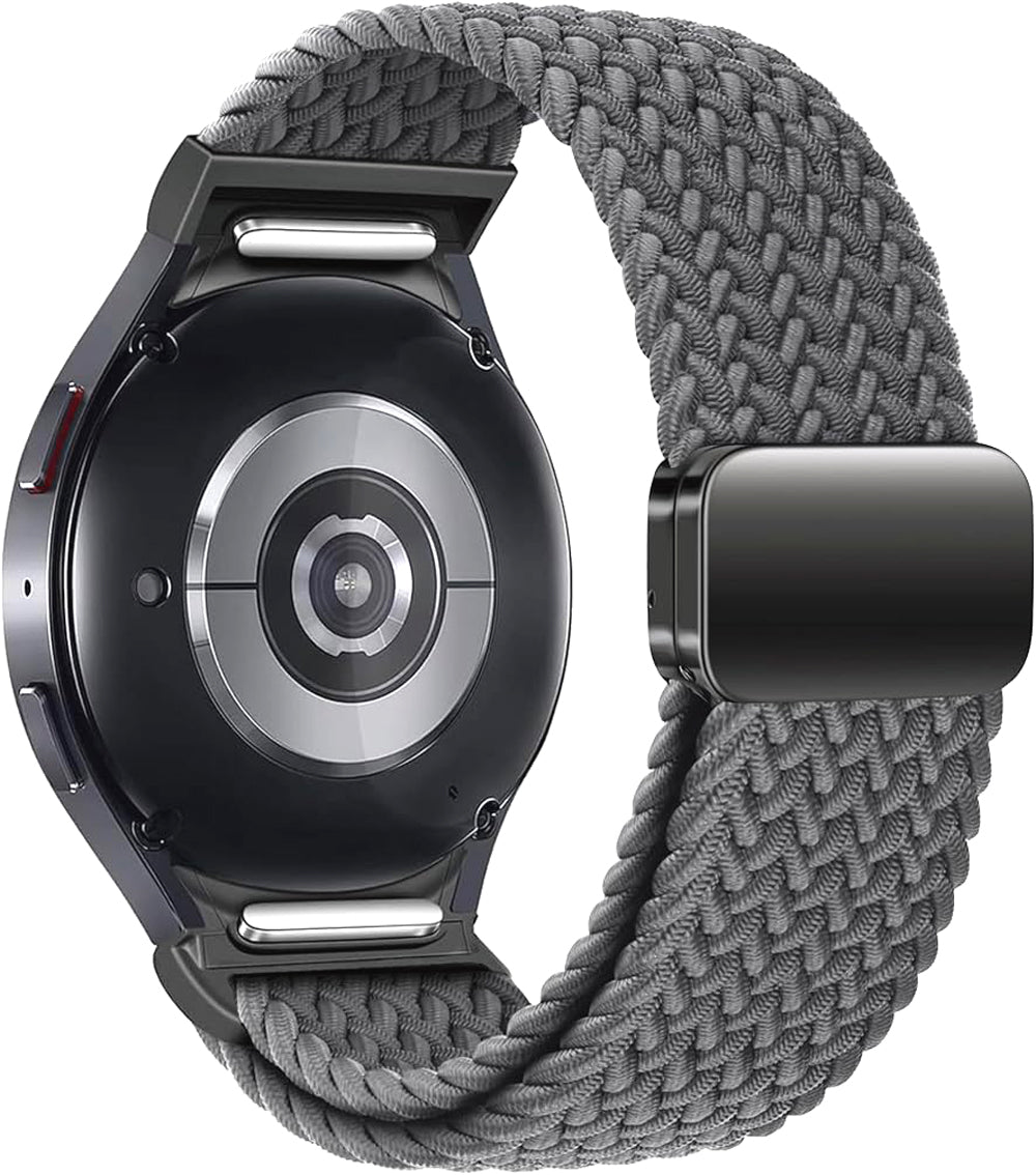 Zitel Band for Samsung Galaxy Watch 7 / 6 / 5 / 4, One Click No Gap Nylon Strap - Space Gray