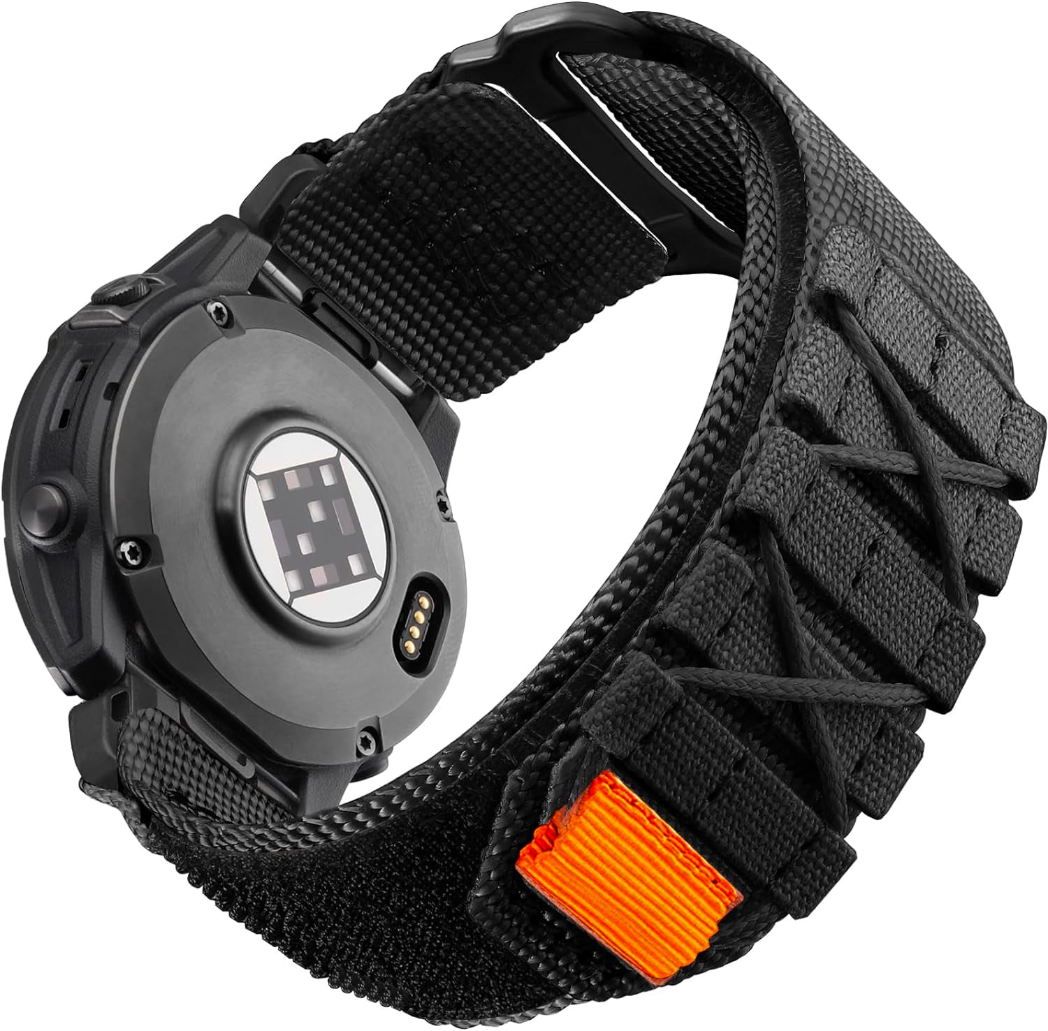 Zitel Band for Garmin Fenix 8 47mm, 7/7 Pro, 6/6 Pro, 5/5 Plus, Epix Gen 2, Forerunner 965/955, Sport Strap 22mm - Black