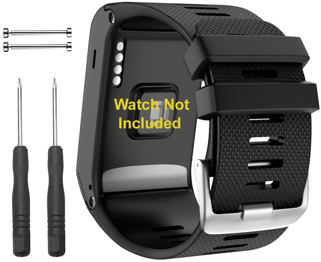 Zitel Band for Garmin Vivoactive HR Strap with Adapter Tools Black