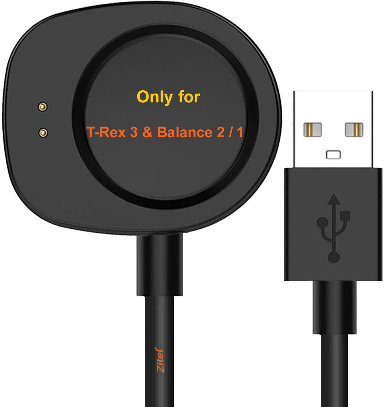 Zitel Charger for Amazfit T-Rex 3, Balance 2/1 Smart Watch Charging Cable