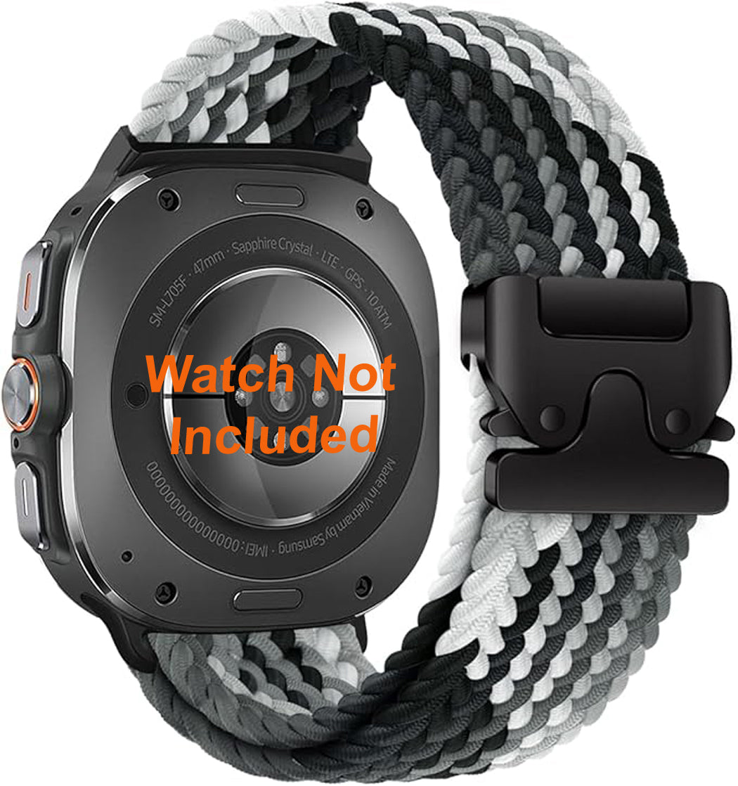 Zitel Band for Samsung Galaxy Watch Ultra 47mm 2025/2024 Nylon Sports Strap - Gray Sports