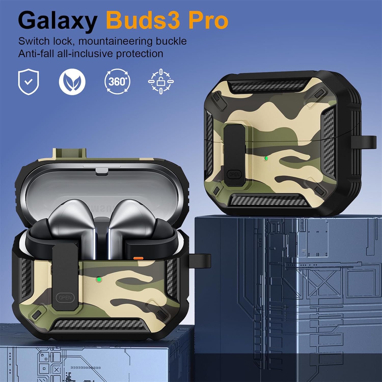 Zitel Case for Samsung Galaxy Buds 3 Pro & Samsung Galaxy Buds 3