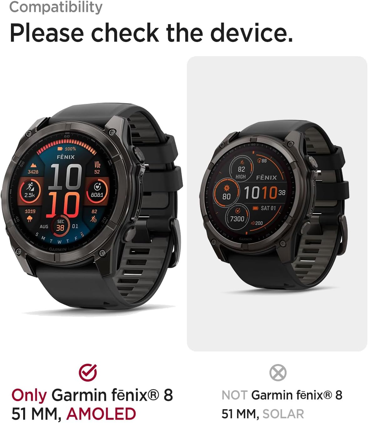 Zitel Case for Garmin Fenix 8 AMOLED 51mm