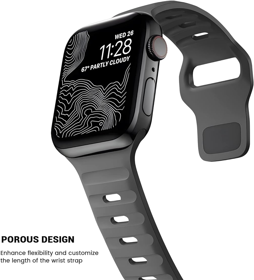 Zitel Band for Apple Watch Straps 49mm 46mm 45mm 44mm - Dark Gray