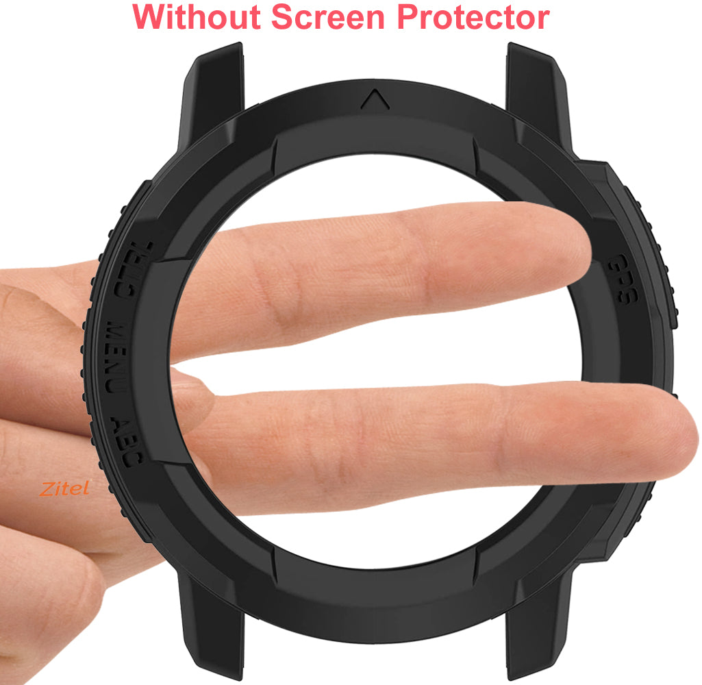 Zitel Case for Garmin Instinct Crossover Bumper Cover - Black