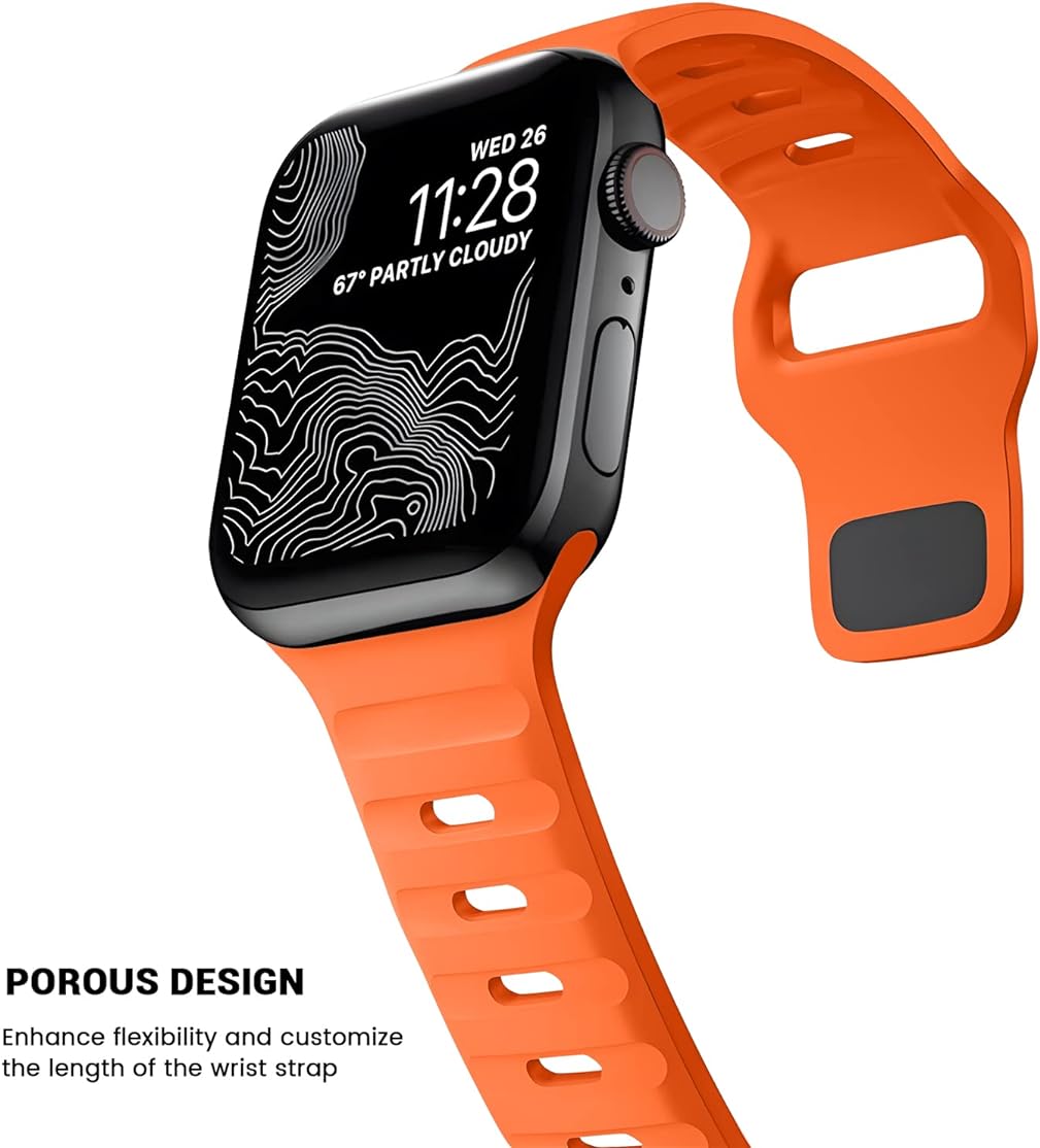 Zitel Band for Apple Watch Straps 49mm 46mm 45mm 44mm - Orange