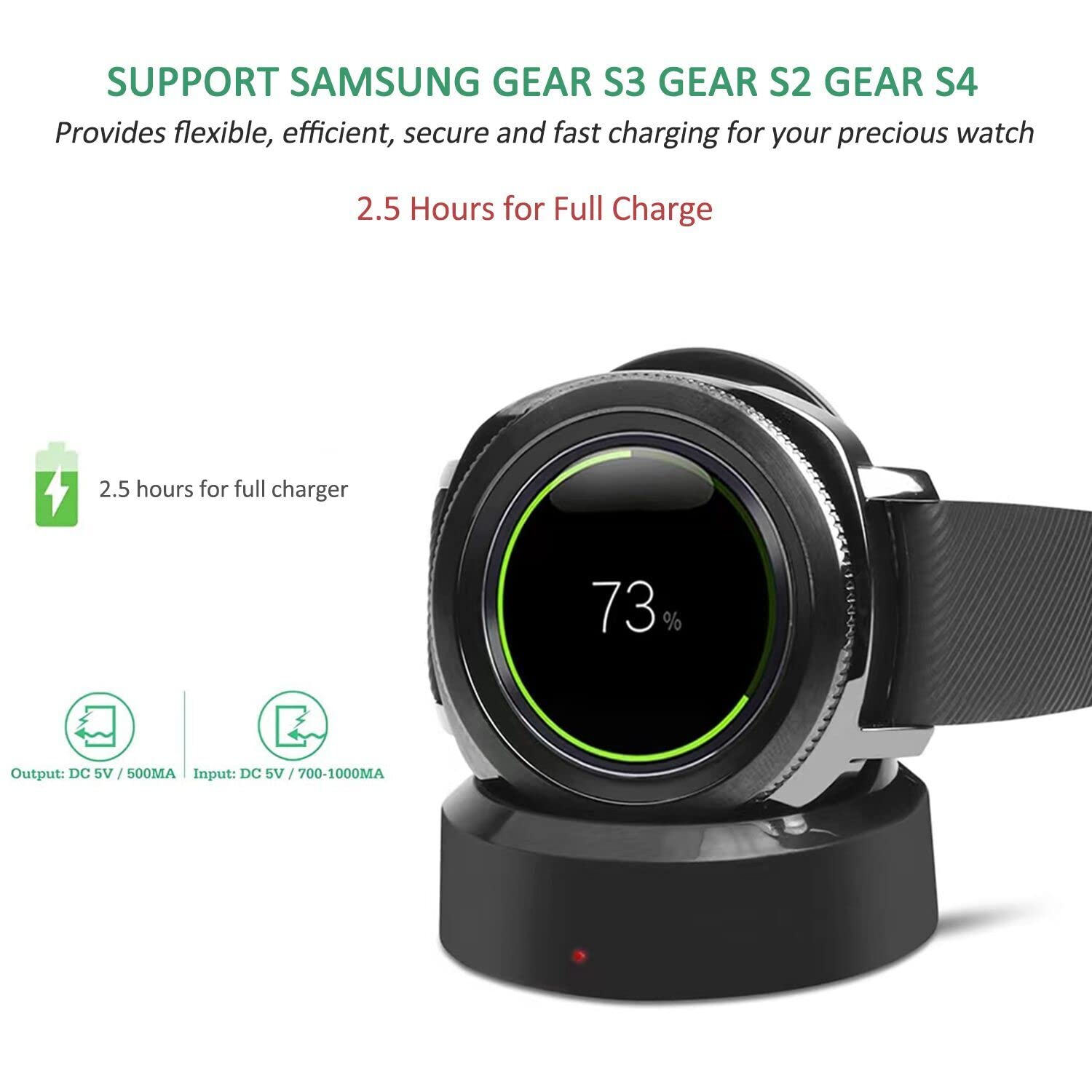 Zitel Charger for Samsung Gear S4, Gear S3, Gear S2 Watch