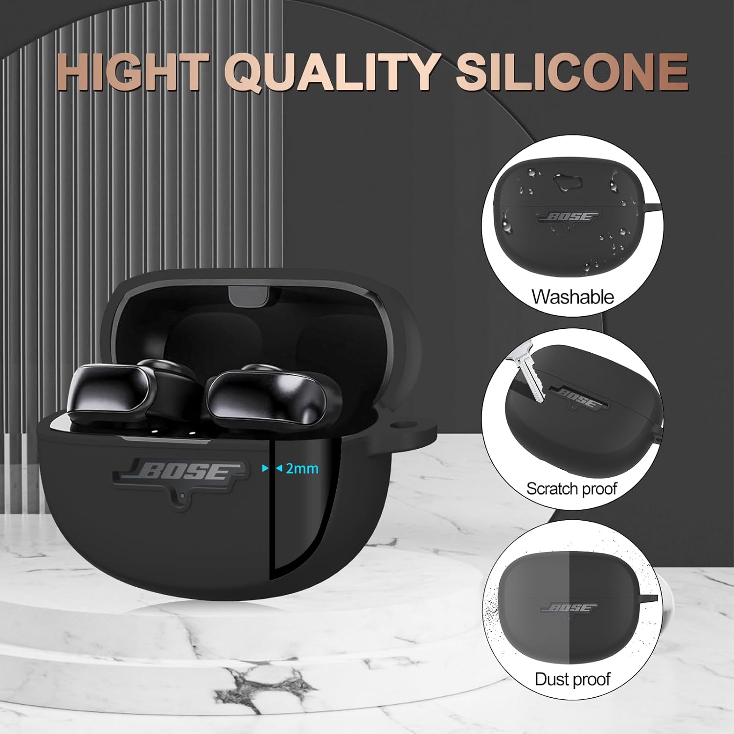 Zitel Case for Bose Ultra Open Earbuds