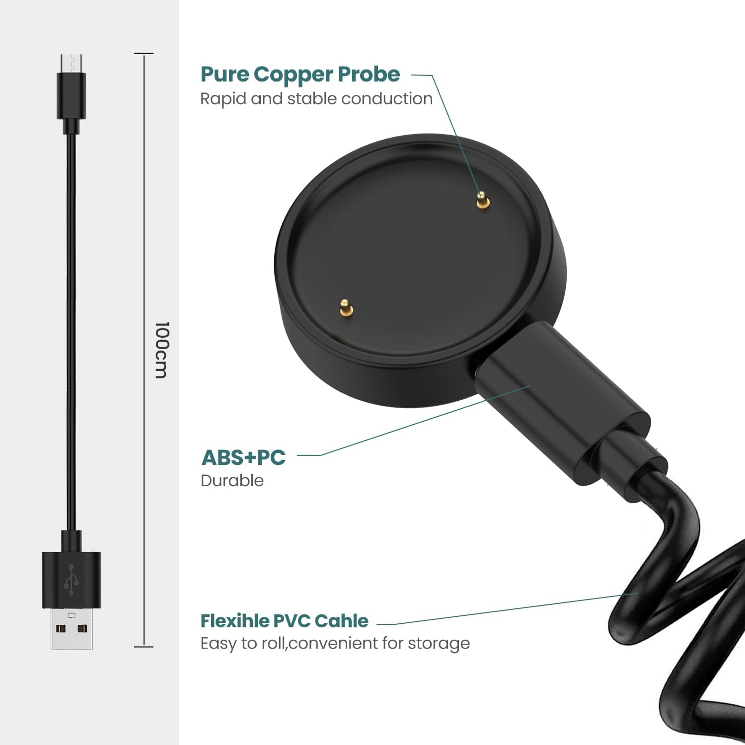 Zitel Charging for Amazfit Bip 6 Smart Watch 46mm