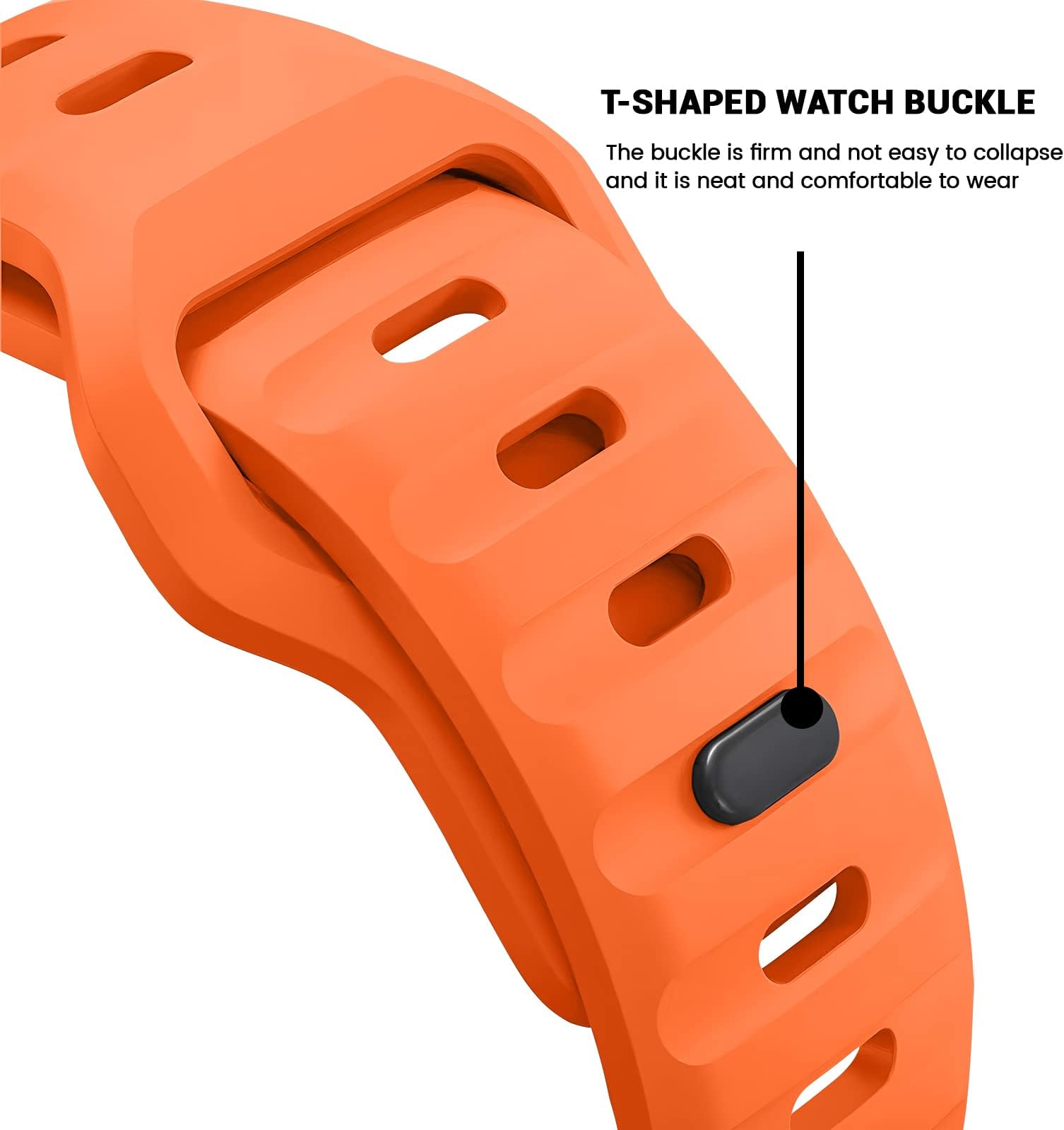 Zitel Band for Apple Watch Straps 49mm 46mm 45mm 44mm - Orange