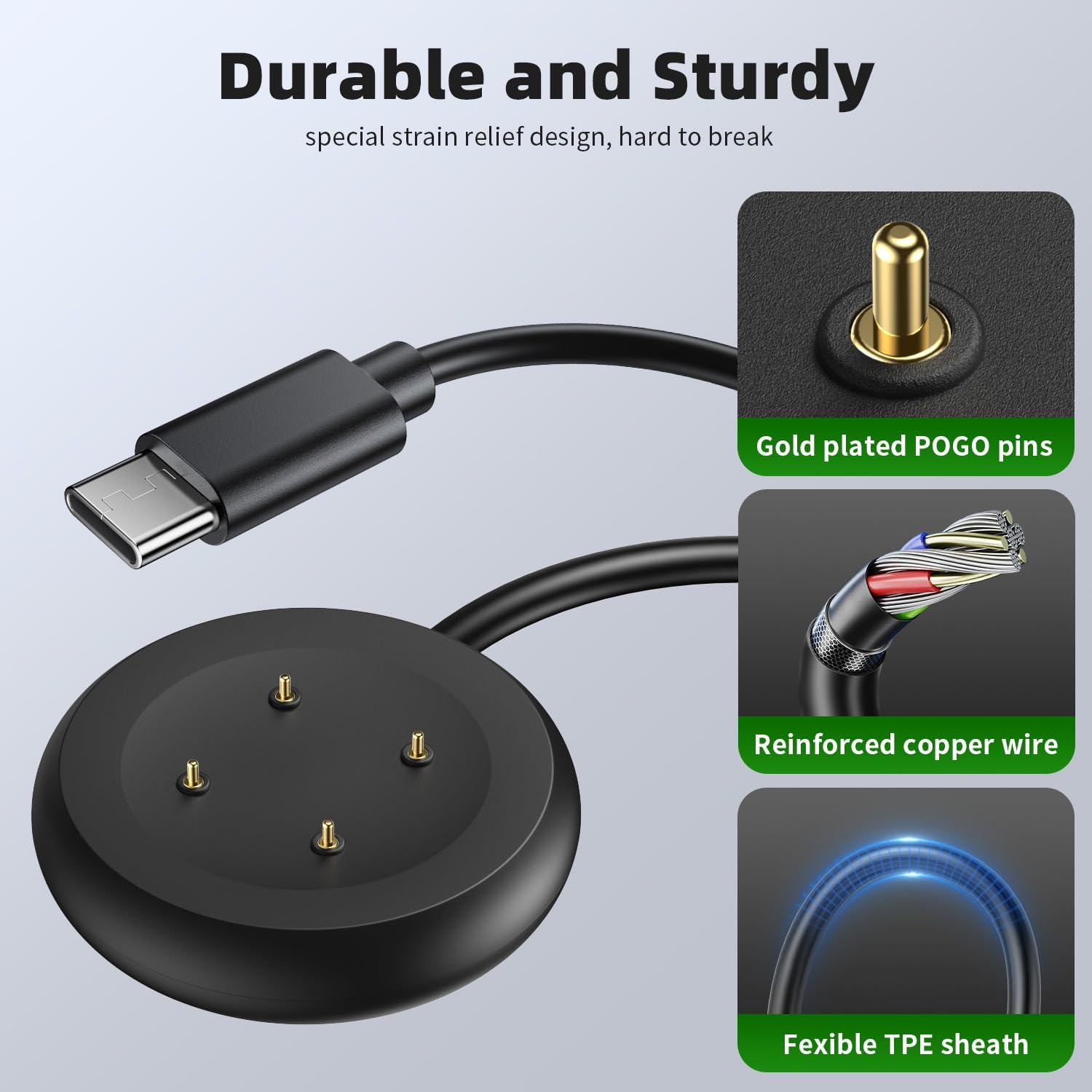 Zitel Charger for Google Pixel Watch 3/2 Charging Cable