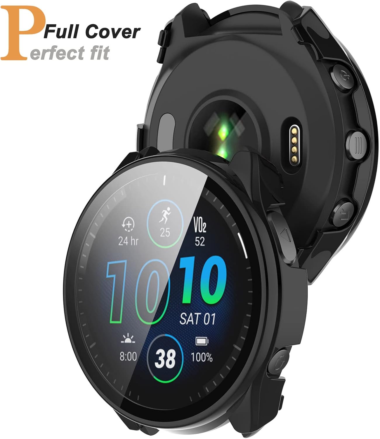 Zitel Hard PC Case for Garmin Forerunner 965 - Black