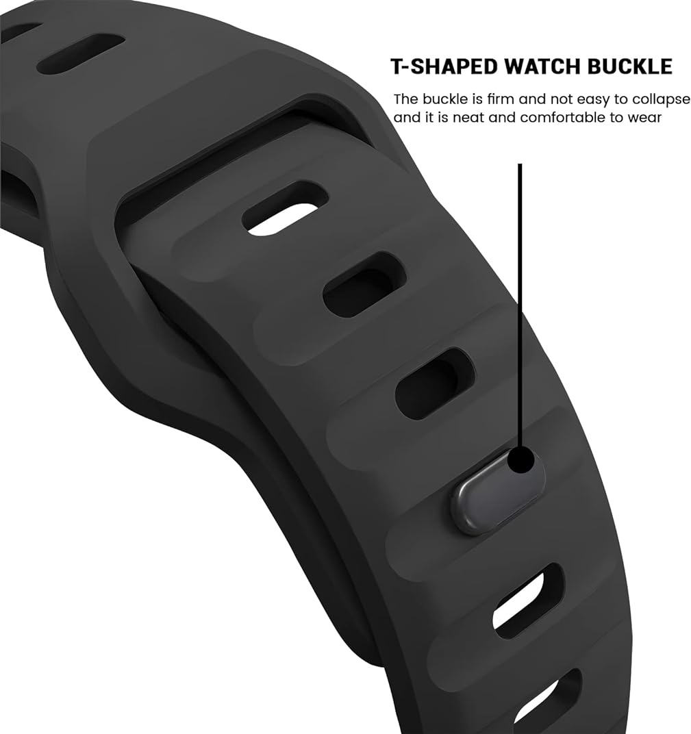 Zitel Band for Apple Watch Straps 49mm 46mm 45mm 44mm - Black