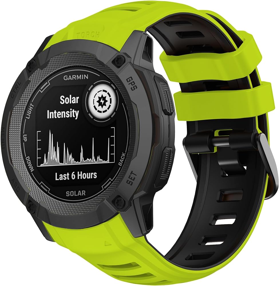 Zitel 26mm Band for Garmin Instinct 2X Solar Tactical GPS Smartwatch Silicone Sport Strap