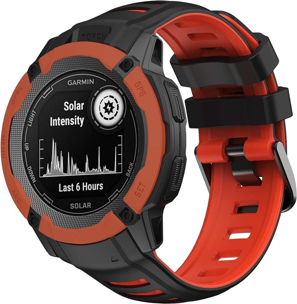 Zitel 26mm Band for Garmin Instinct 2X Solar Tactical GPS Smartwatch Silicone Sport Strap