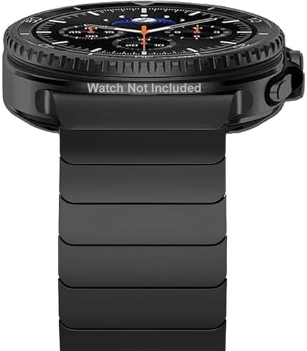 Zitel Stainless Steel No Gap Metal Band for Samsung Galaxy Watch 8 / Watch 8 Classic - Black