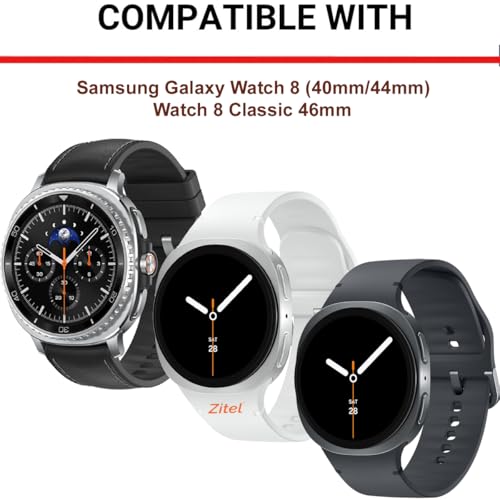 Zitel Band for Samsung Galaxy Watch 8 / Watch 8 Classic Stretchy Nylon Sport Strap (Starlight)