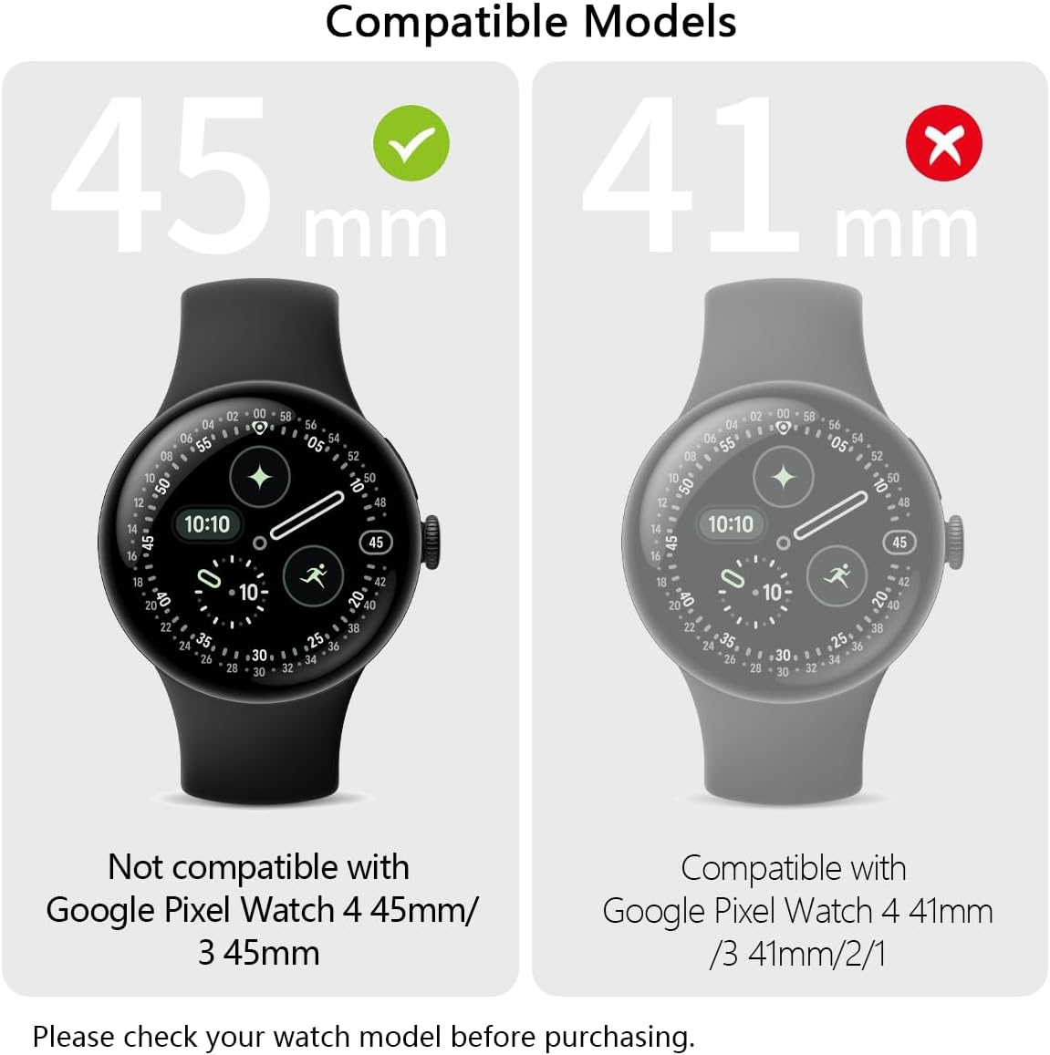 Zitel Band for Google Pixel Watch 4 45mm / Pixel Watch 3 45mm Nylon Sport Strap (Black)