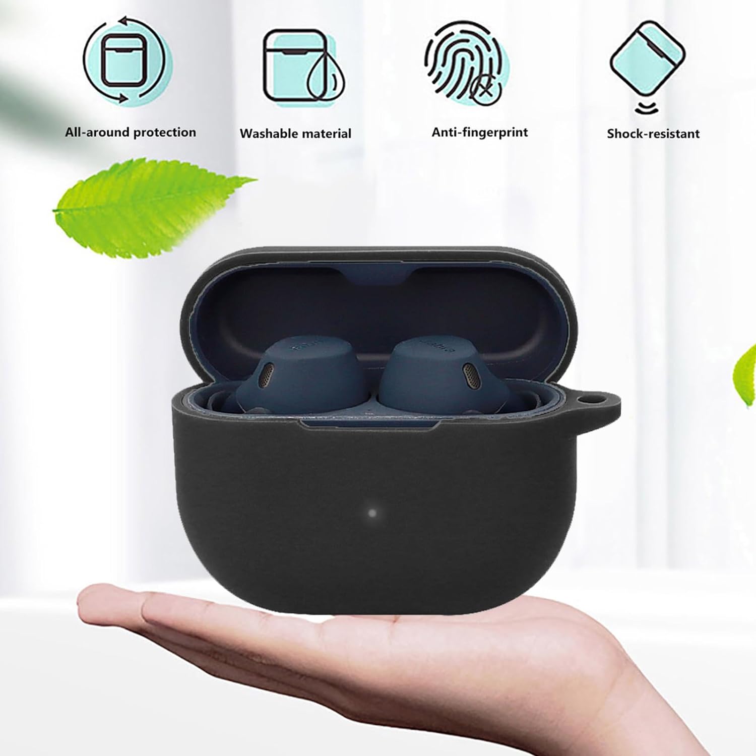 Zitel Case for Jabra Elite 10 / Elite 10 Gen 2, Elite 8 Active / Elite 8 Active Gen 2 Cover - Black