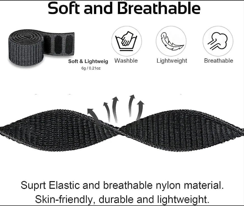 Zitel Band for Garmin Fenix 8 47mm, 7/7 Pro, 6/6 Pro, 5/5 Plus, Epix Pro/Gen 2 47mm, Forerunner 965/955/945/935, Nylon 22mm Sports Strap - Gray