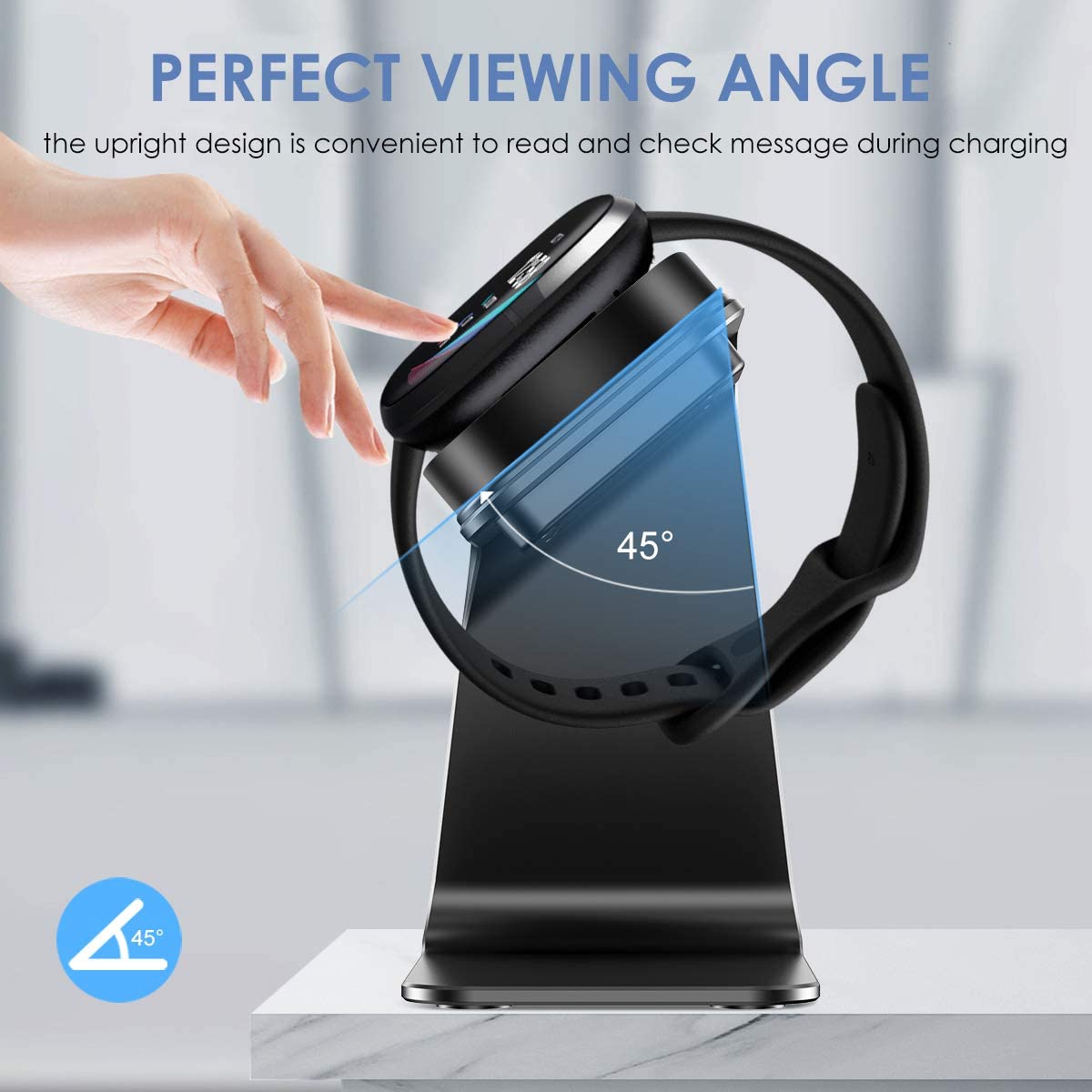 Zitel Charging Stand for Fitbit Versa 3 / Versa 4 / Sense / Sense 2