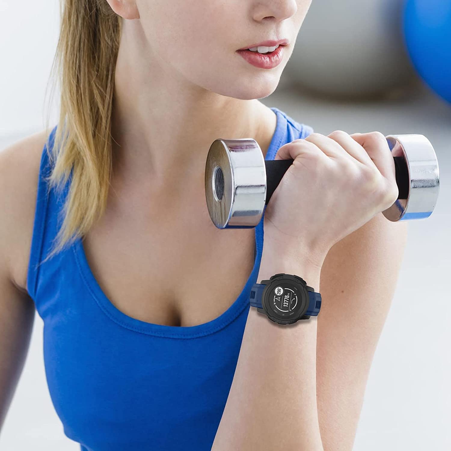 Zitel Band for Garmin Instinct 2s Strap 20mm Width (Not fit for Instinct 22mm) Blue