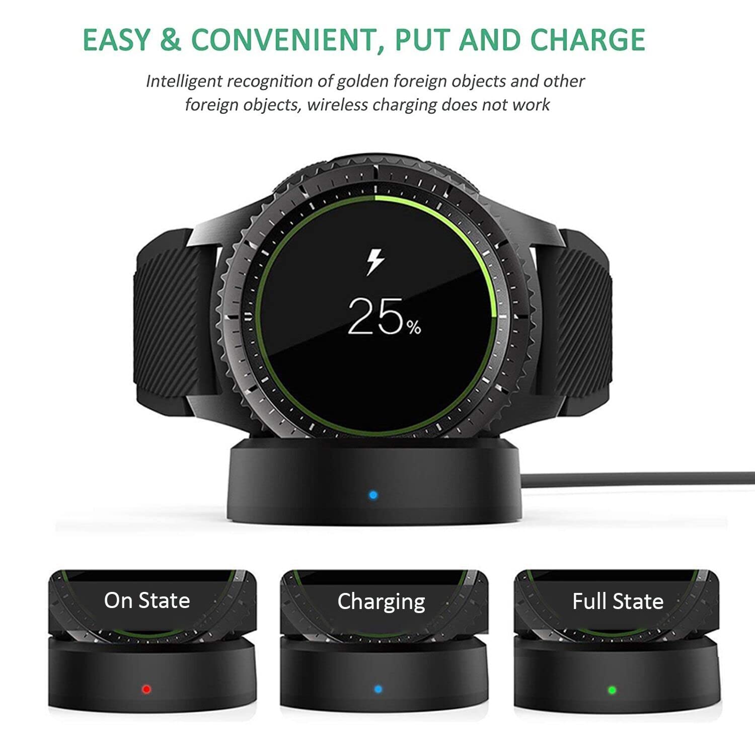Zitel Charger for Samsung Gear S4, Gear S3, Gear S2 Watch
