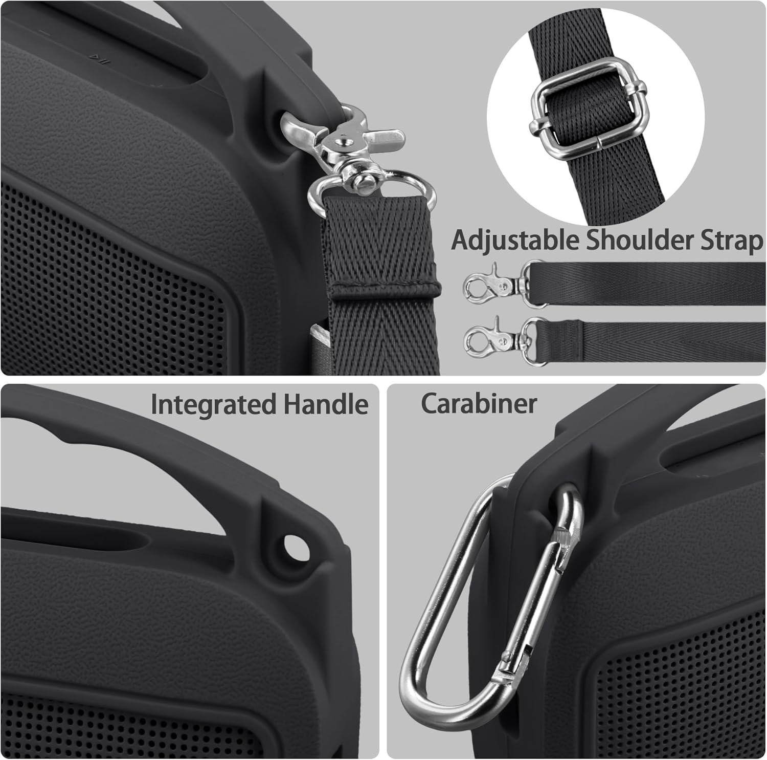 Zitel Case for Bose New SoundLink Flex (2nd Gen) Bluetooth Portable Speaker Cover - Black