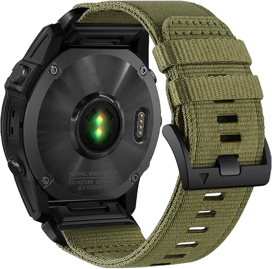 Zitel Band for Garmin Fenix 8 AMOLED 47mm, Fenix E/7/7 Pro, 6/6 Pro, Forerunner 970/965/955, Rugged Nylon 22mm wide Sport Strap