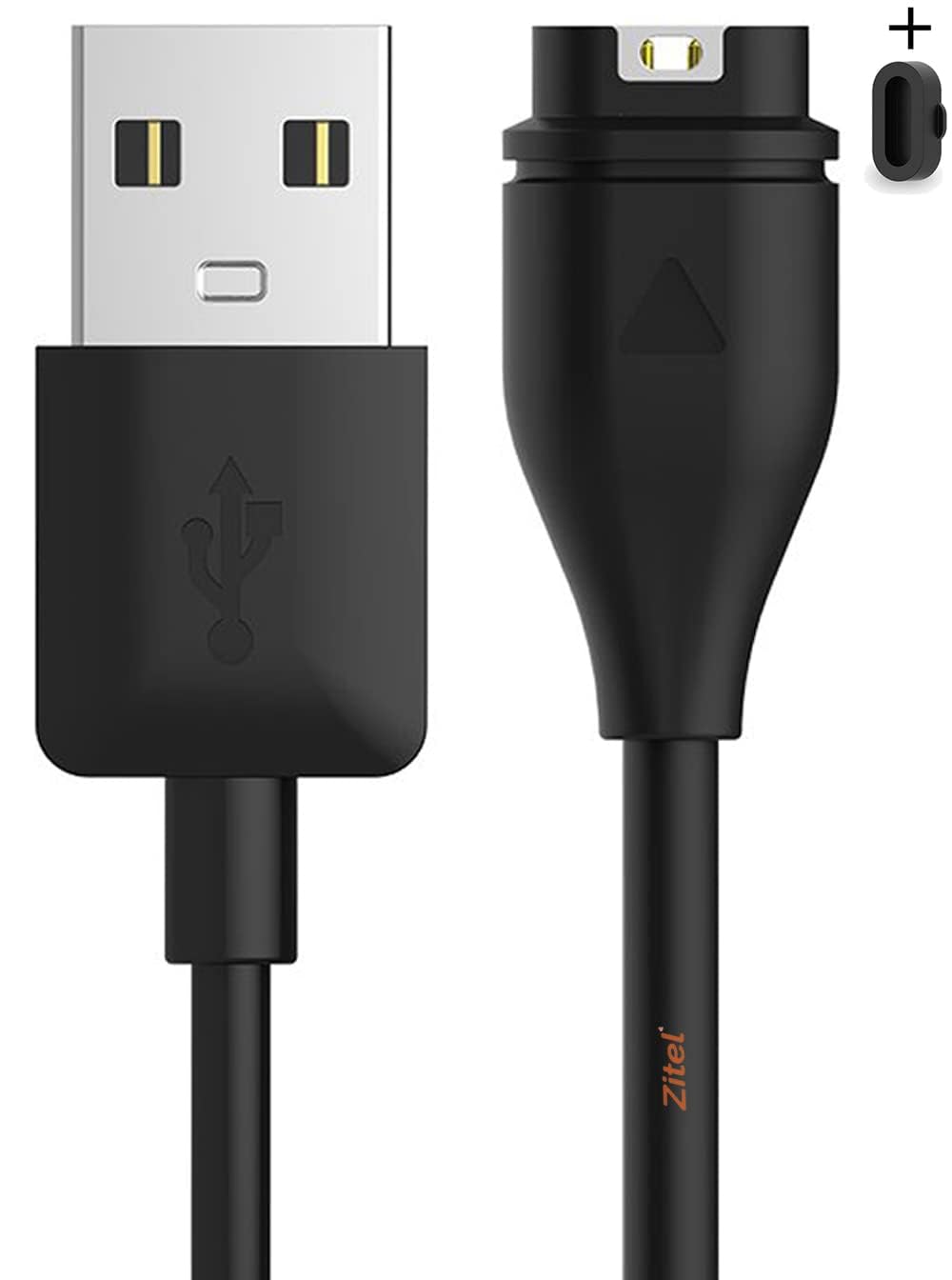 Zitel Charger for Garmin Vivoactive 6/5/4/4S/3/3 Music Smartwatch, Vivosmart 5 Fitness Tracker Charging Cable with Dust Plug