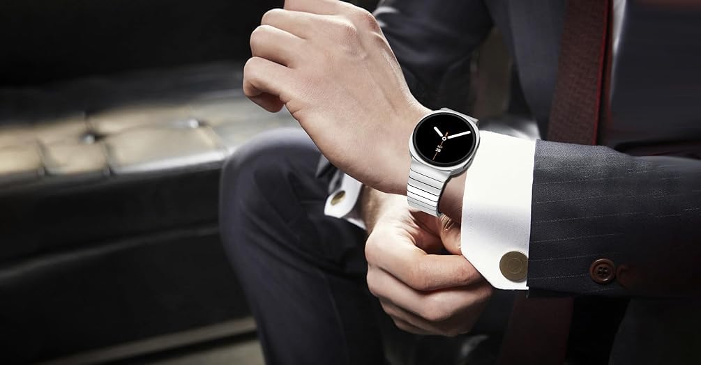 Zitel Band for Samsung Galaxy Watch 8 / Watch 8 Classic Stainless Steel Classy Elegant Metal Strap (Silver)