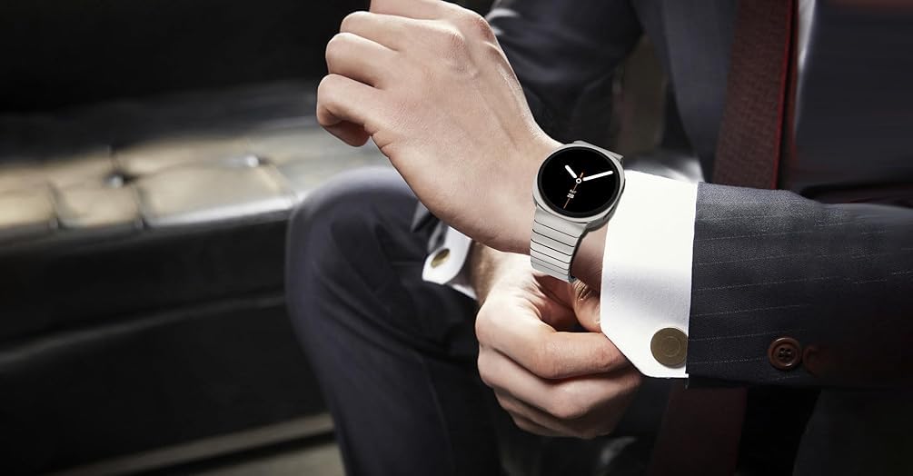 Zitel Stainless Steel No Gap Metal Band for Samsung Galaxy Watch 8 / Watch 8 Classic - Titanium