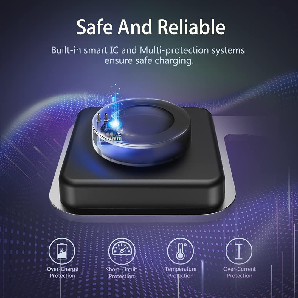 Zitel Charging Stand for Fossil Gen 5 / Gen 4 - Premium Aluminum Charging Station - Silver