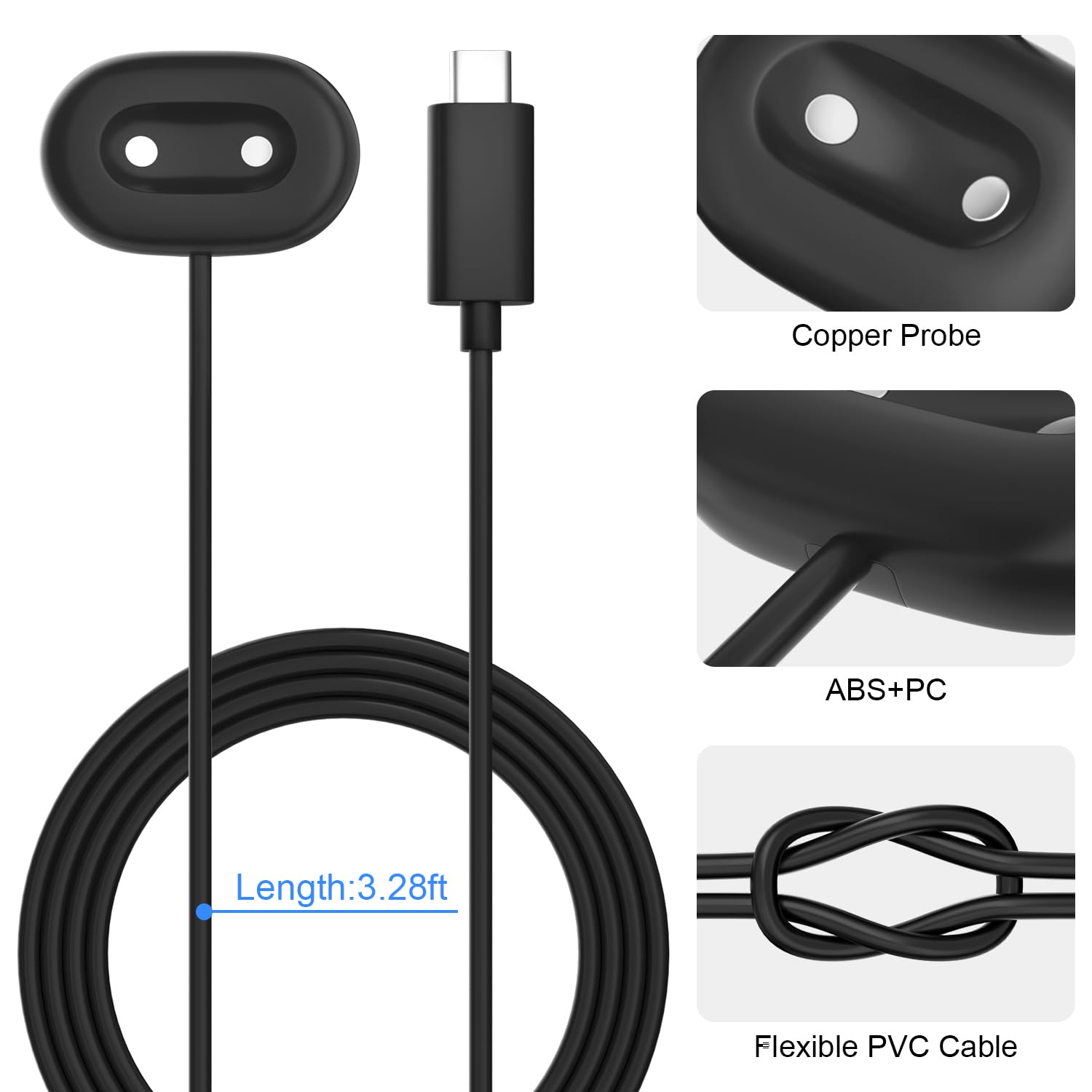 Zitel Charger for Google Pixel Watch 4 41mm/45mm Charging Cable