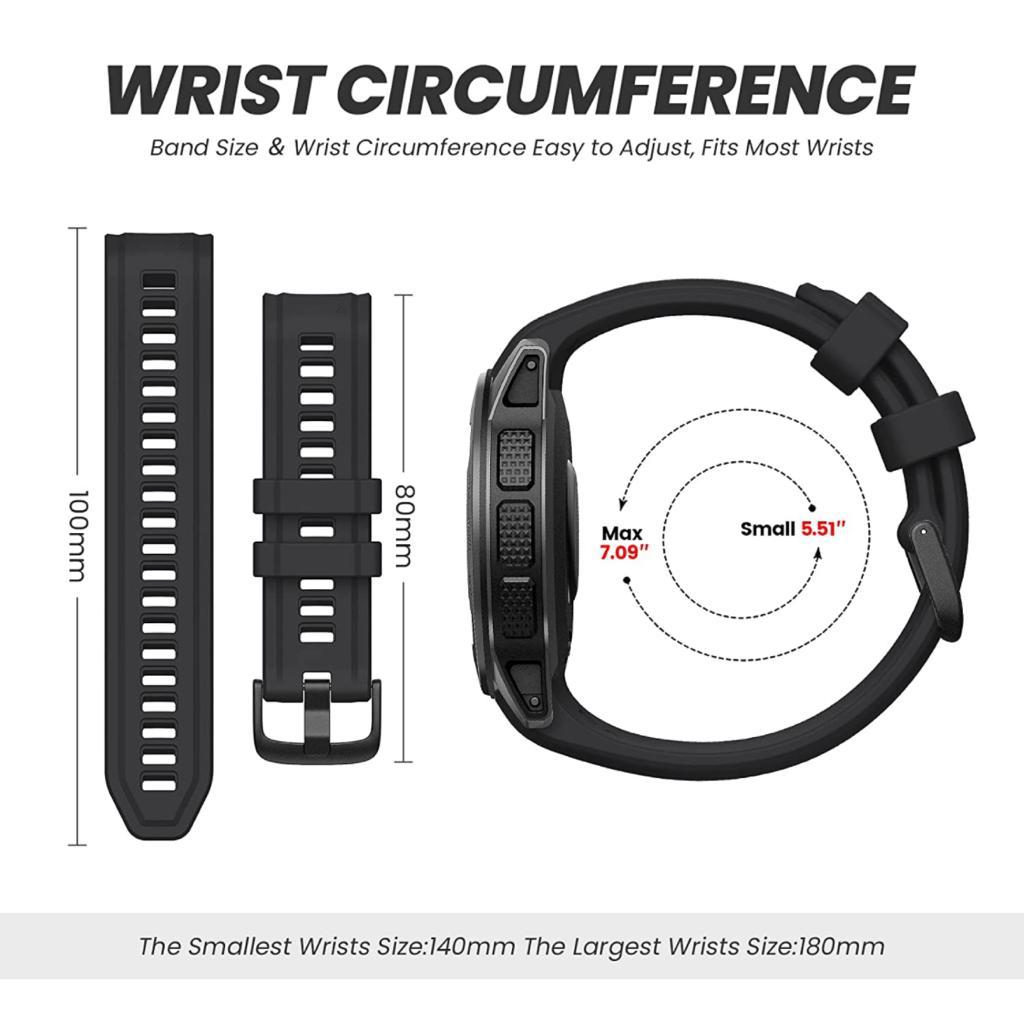 Zitel Band for Garmin Instinct 2s Strap 20mm Width (Not fit for Instinct 22mm) Black