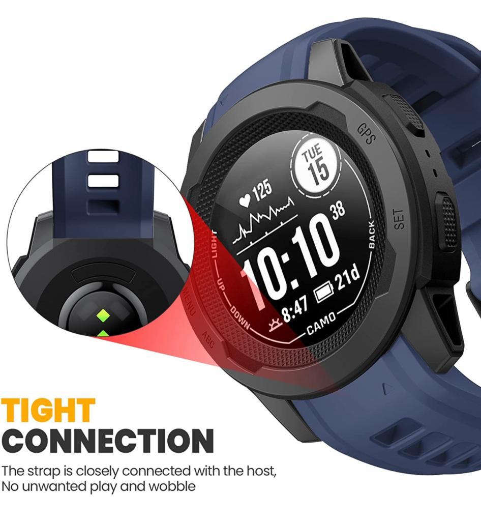 Zitel Band for Garmin Instinct 2s Strap 20mm Width (Not fit for Instinct 22mm) Blue