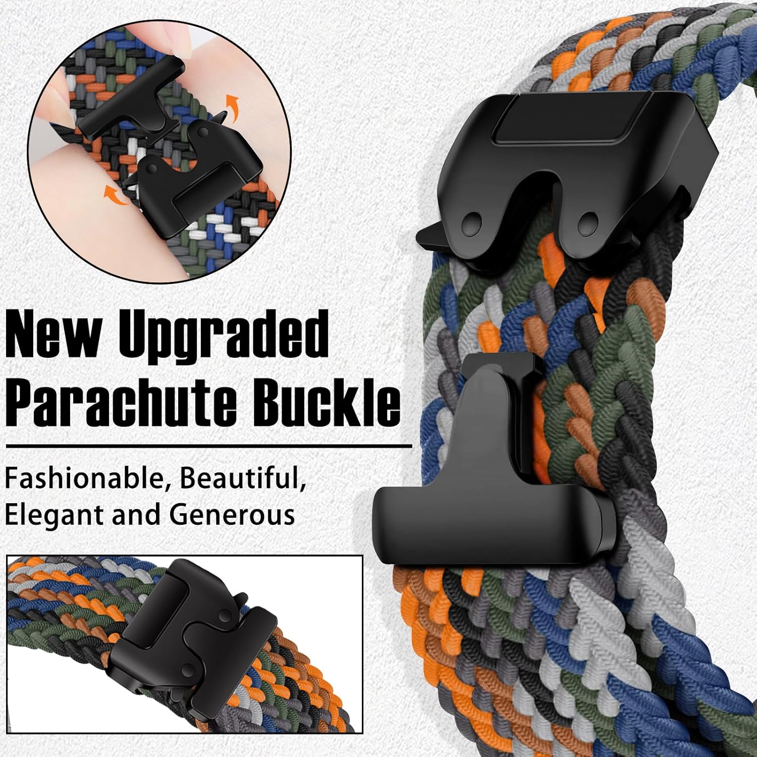 Zitel Band for Samsung Galaxy Watch Ultra 47mm 2025/2024 Nylon Sports Strap - Camouflage