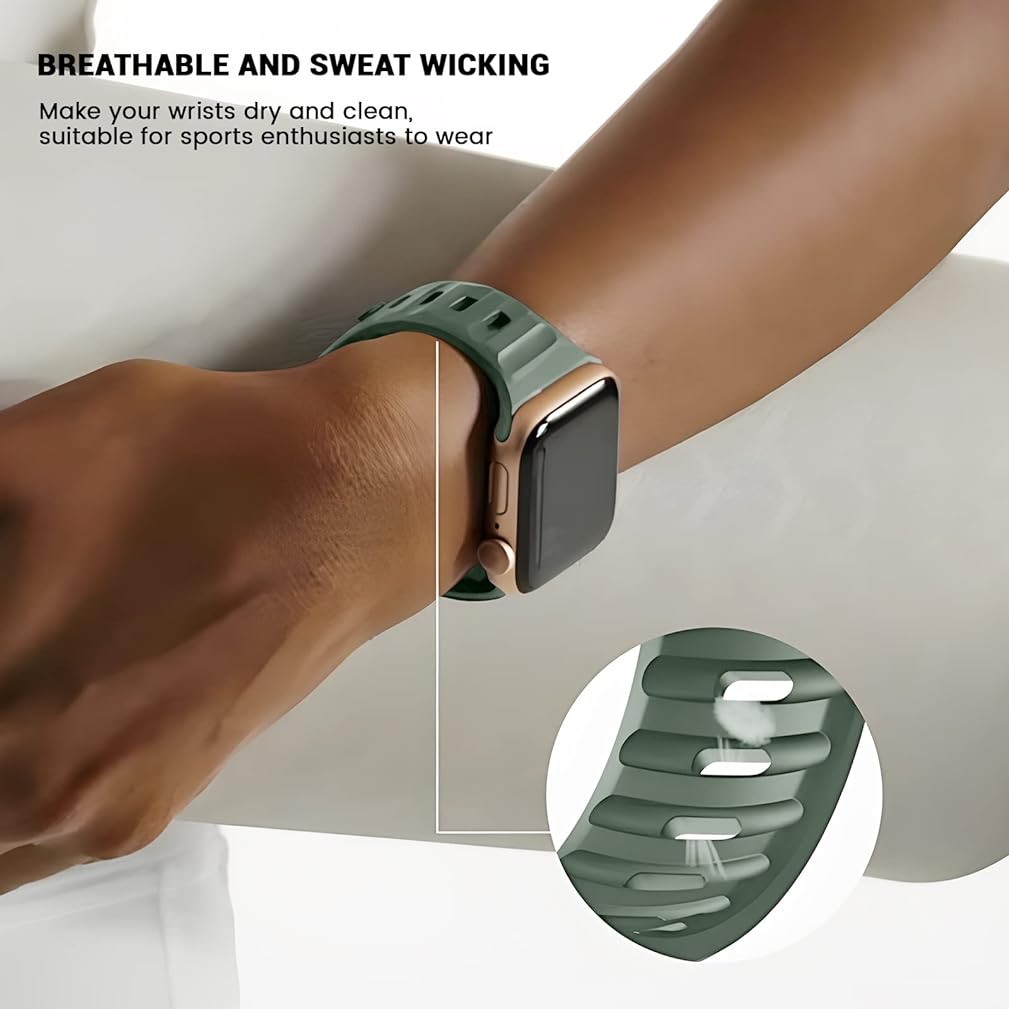 Zitel Band for Apple Watch Straps 49mm 46mm 45mm 44mm - Olive Green