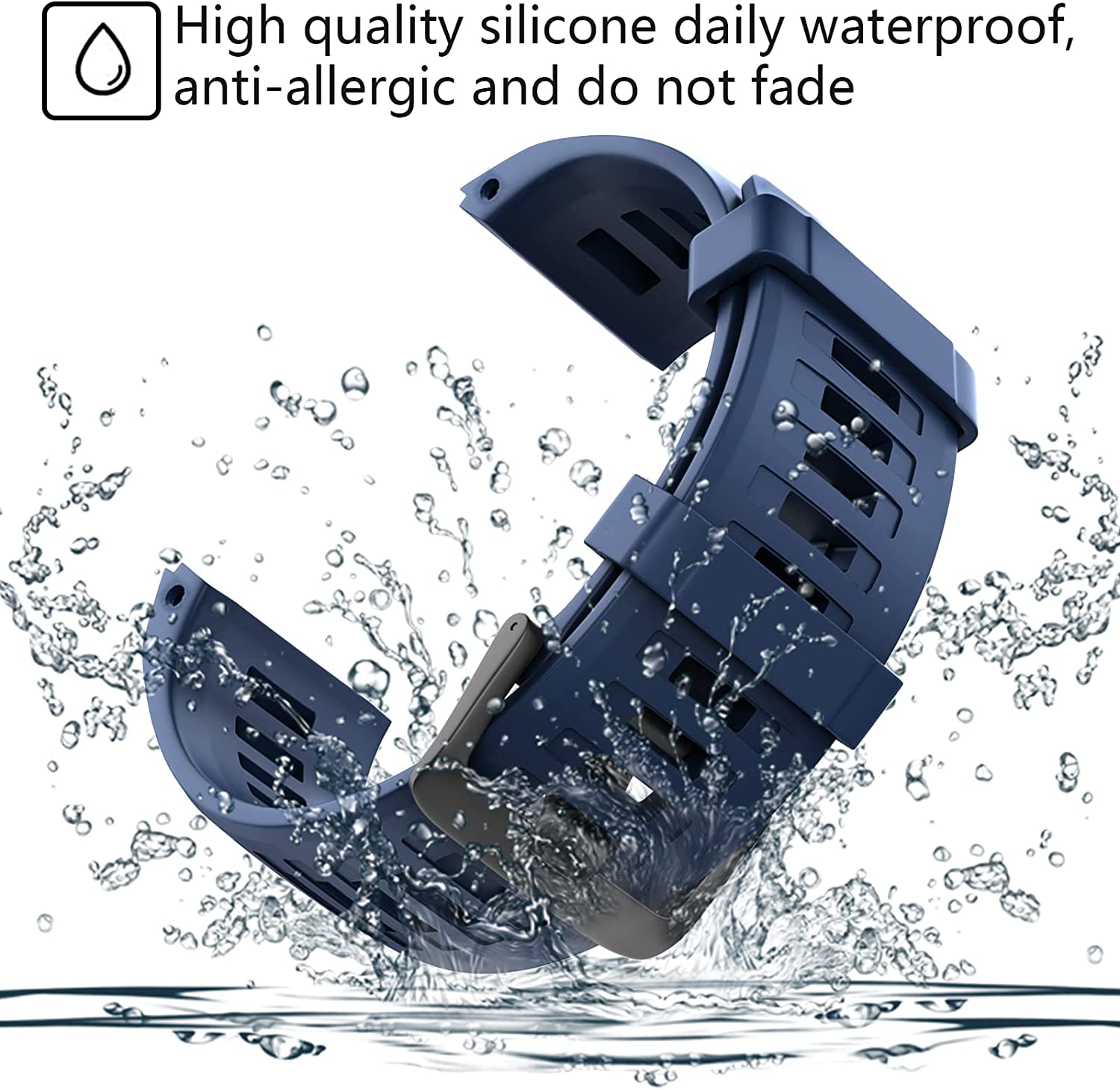 Zitel Band for Garmin Instinct 2 Solar / Instinct / Esports / Tide / Tactical GPS Straps - Blue