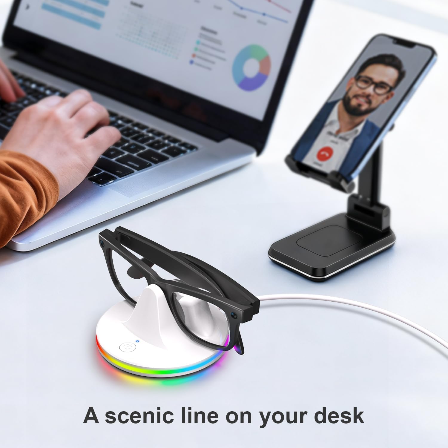 Zitel Charging Dock for Meta Glasses Ray-Ban: Wayfarer, Skyler, Headliner & Oakley HSTN