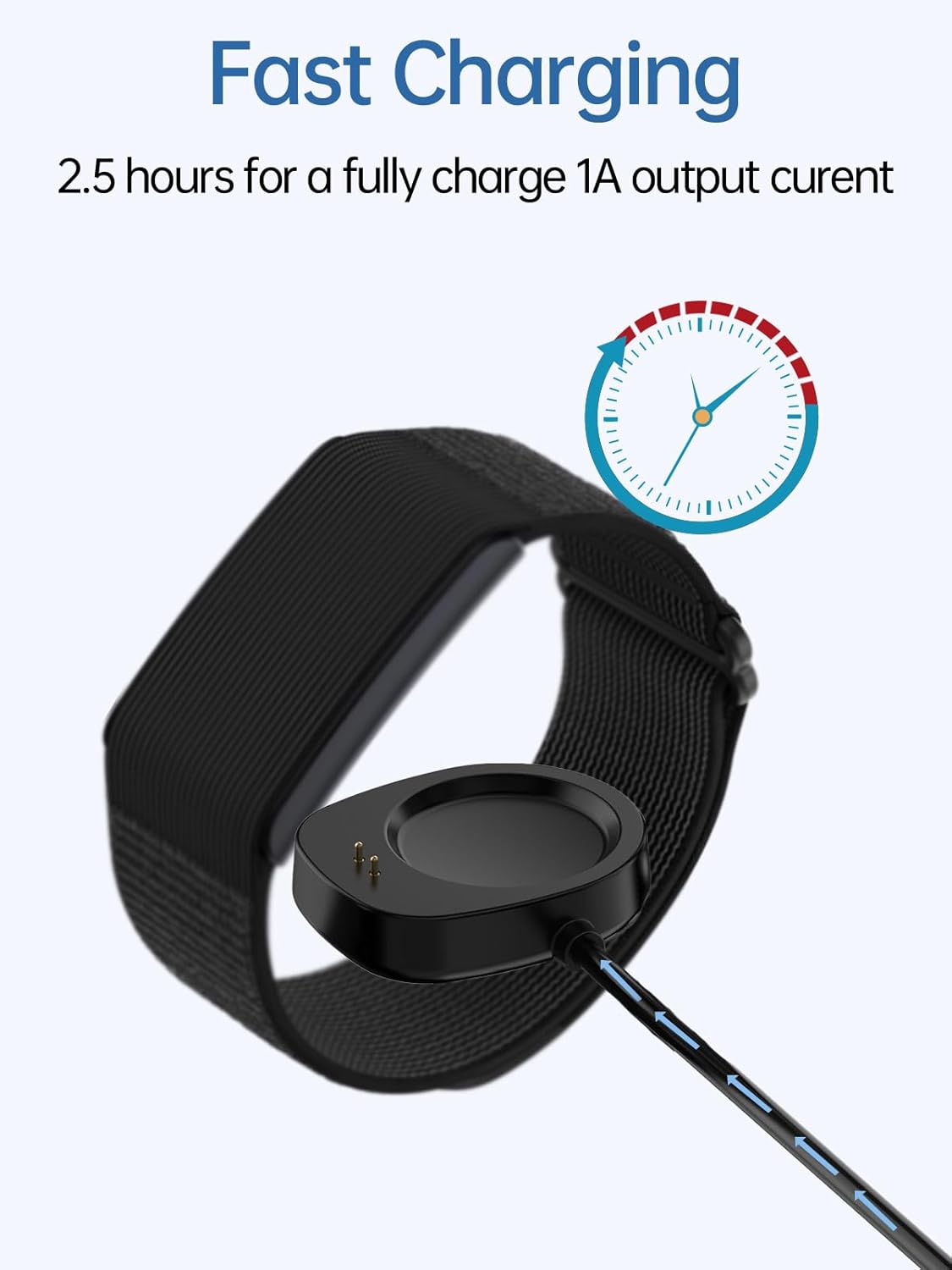 Zitel Charging Cable for Amazfit Active Max / Helio Strap Fitness Tracker