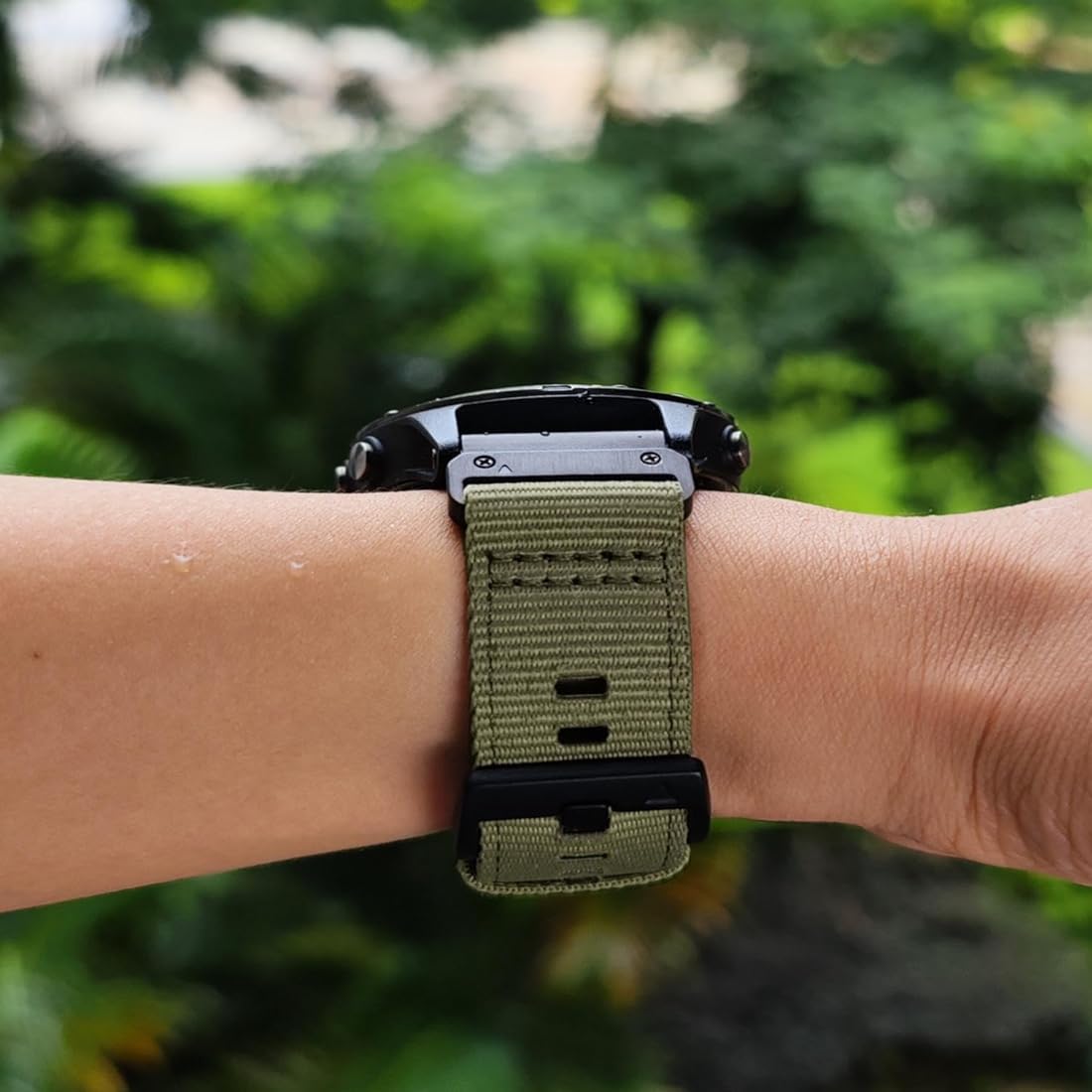 Zitel Band for Garmin Fenix 8 47mm, 7/7 Pro, 6/6 Pro, 5/5 Plus, Epix Pro/Gen 2 47mm, Forerunner 965/955/945/935, Rugged Nylon 22mm Sport Strap