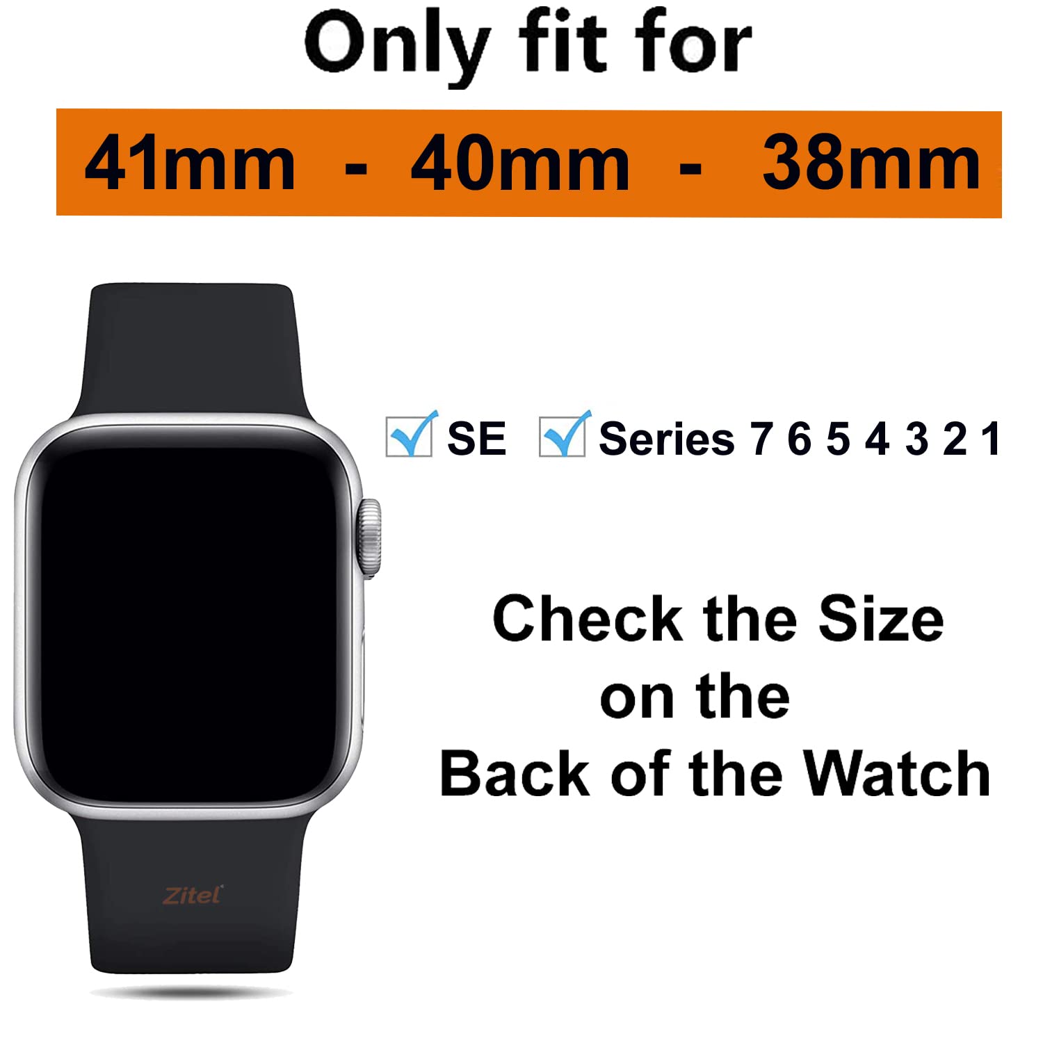 Zitel Band for Apple Watch Straps for Women Girls 40mm 41mm 42mm(Series 10)