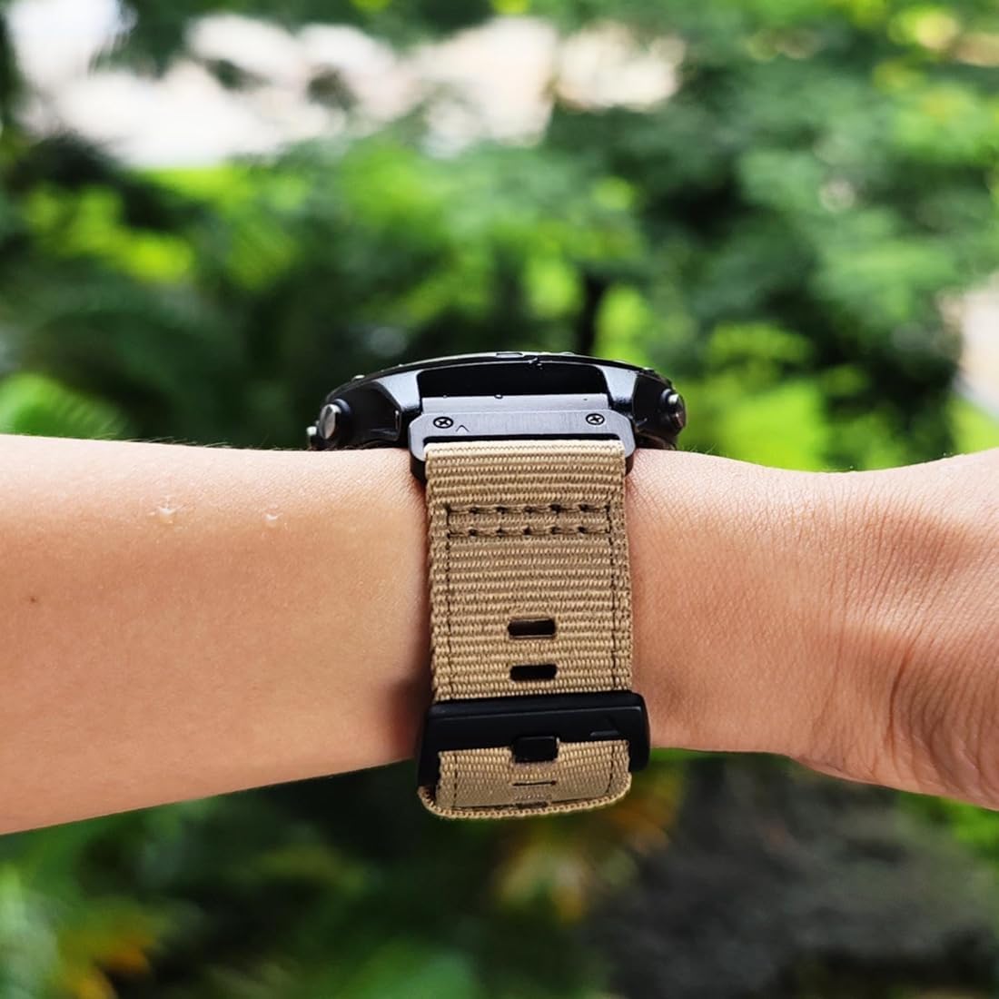 Zitel Band for Garmin Fenix 8 47mm, 7/7 Pro, 6/6 Pro, 5/5 Plus, Epix Pro/Gen 2 47mm, Forerunner 965/955/945/935, Rugged Nylon 22mm Sport Strap