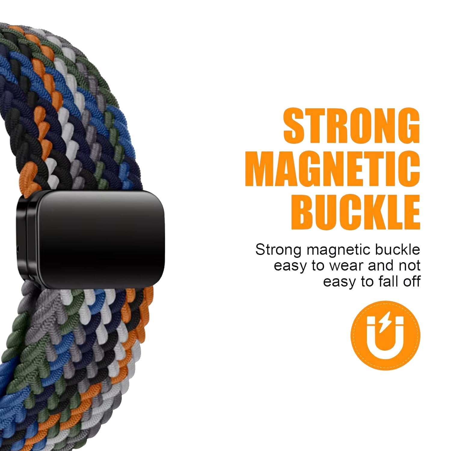 Zitel Band for Samsung Galaxy Watch 8 / Watch 8 Classic Stretchy Nylon Sport Strap (Denim)