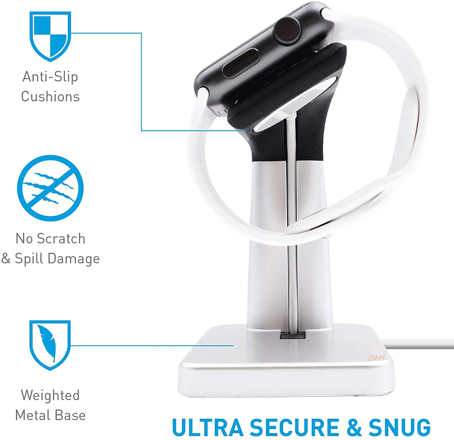 Zitel Charging Stand for Apple Watch for All Series and Sizes
