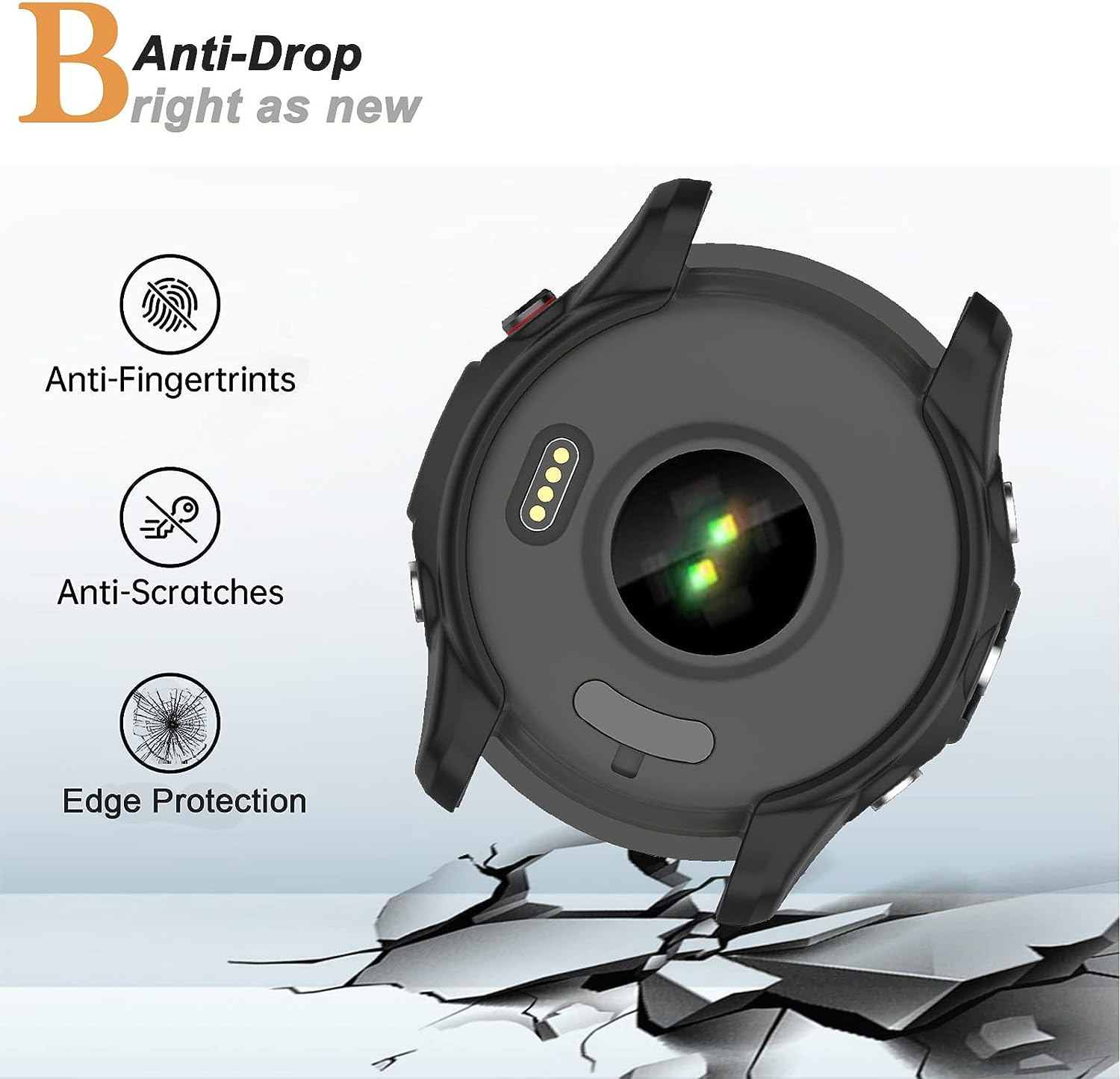 Zitel Case for Garmin Forerunner 265 - Black