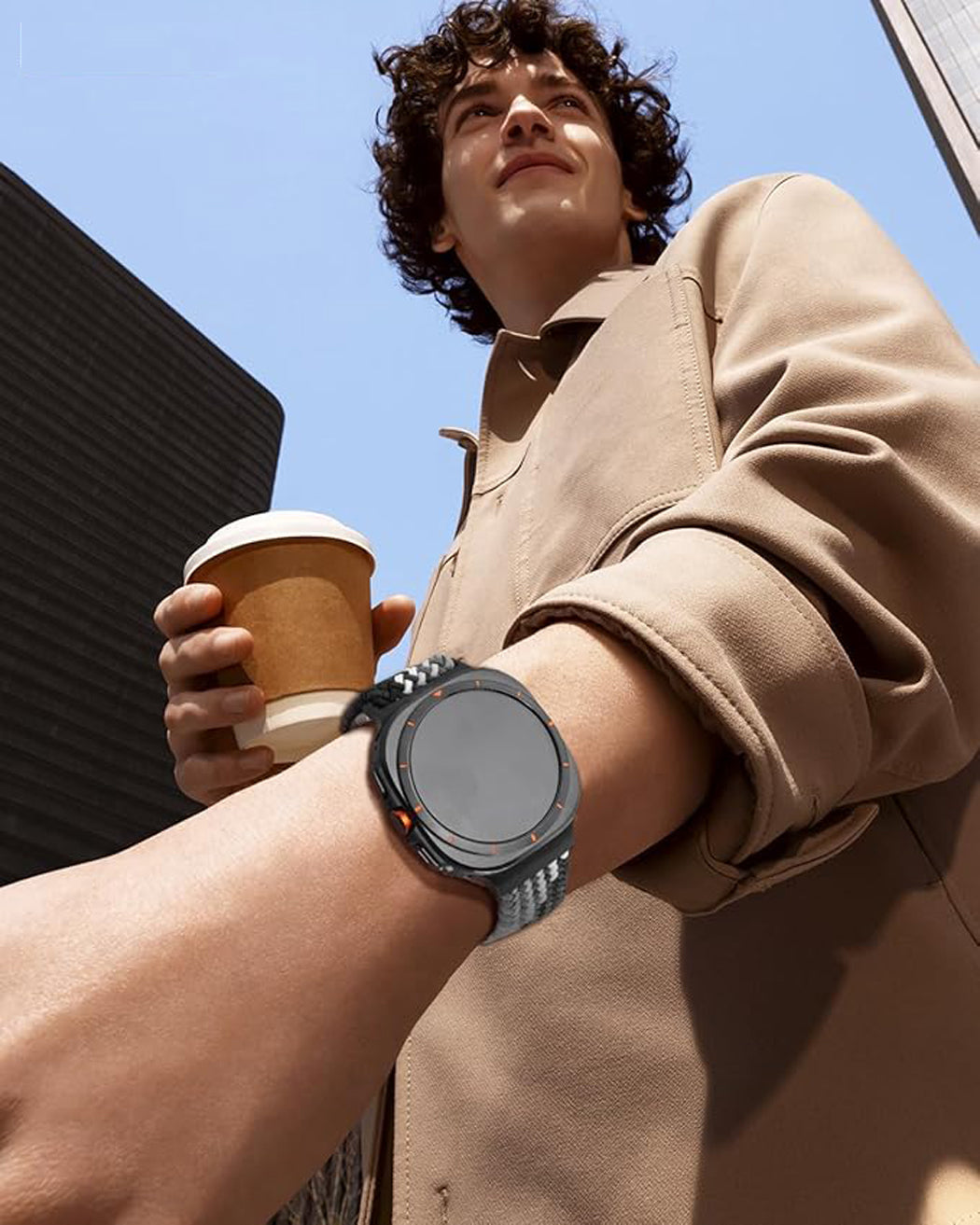 Zitel Band for Samsung Galaxy Watch Ultra 47mm 2025/2024 Nylon Sports Strap - Gray Sports