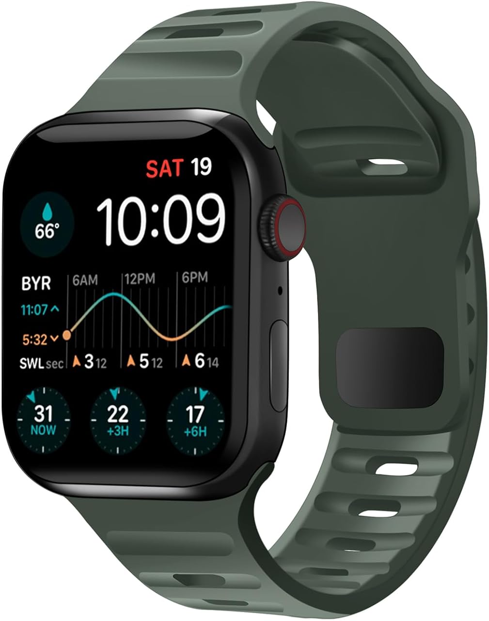 Zitel Band for Apple Watch Straps 49mm 46mm 45mm 44mm - Olive Green